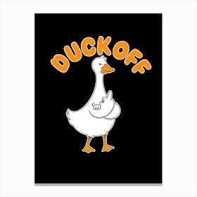 Duck Off Canvas Print