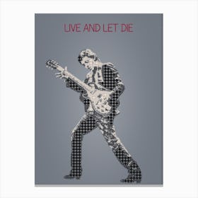 Live And Let Die — Paul Mccartney Canvas Print