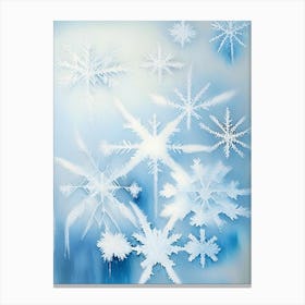 Ice, Snowflakes, Rothko Neutral 1 Canvas Print