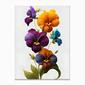 Pansies Canvas Print