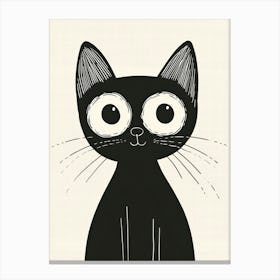 Black Cat Canvas Print