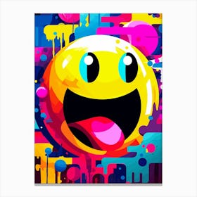 Smiley Face Painting 1 Canvas Print
