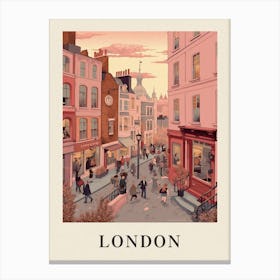 Vintage Travel Poster London 3 Canvas Print