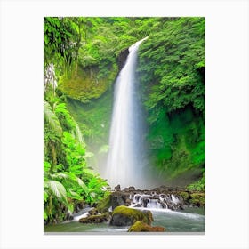 Nauyaca Waterfalls, Costa Rica Realistic Photograph (2) Canvas Print