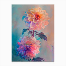 Iridescent Flower Dahlia 1 Canvas Print