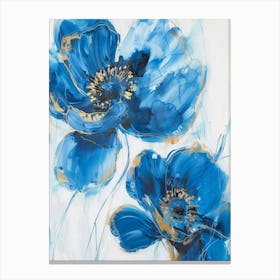 Blue Poppies 19 Canvas Print