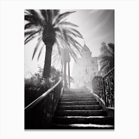 Sanremo, Italy, Black And White Photography 3 Canvas Print