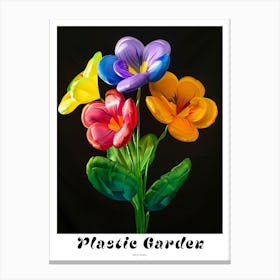 Bright Inflatable Flowers Poster Wild Pansy 4 Canvas Print