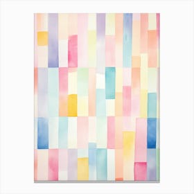 Pastel Squares Canvas Print