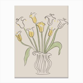 Tulips In A Vase 2 Canvas Print