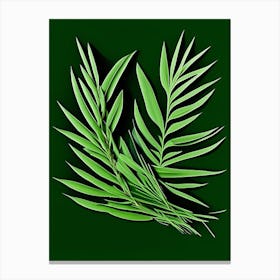 Rosemary Leaf Vibrant Inspired 2 Canvas Print