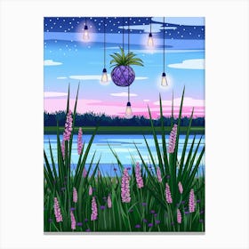 Night In The Garden 1 Canvas Print