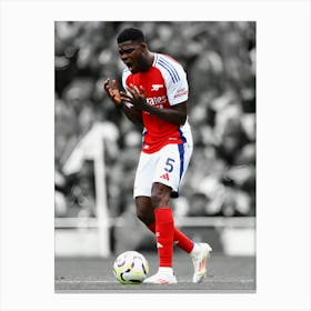 Thomas Partey Of Arsenal Vintage Canvas Print