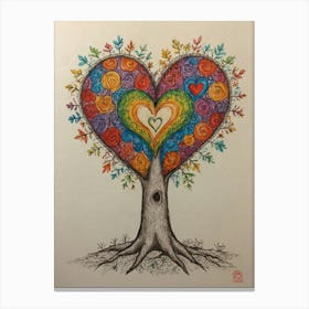 Rainbow Tree 4 Canvas Print