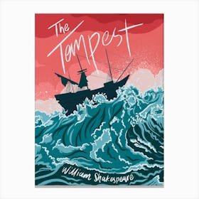 Book Cover - The Tempest by William Shakespeare Canvas Print