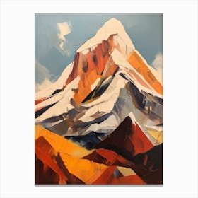 Huascaran Peru 1 Mountain Painting Canvas Print