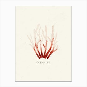 Red Coral Canvas Print