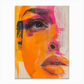 Abstract Of A Woman'S Face 2 Canvas Print