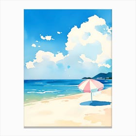 Beach Umbrella 7 Canvas Print