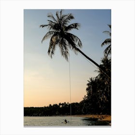 The Palm Swing | Koh Kood Thailand photography print Canvas Print