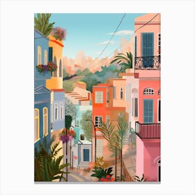 Haifa Israel 5 Illustration Canvas Print