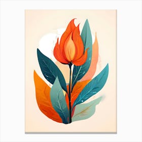 Illustration Of A Flower Canvas Print