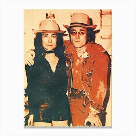 John Lennon And YOKO Canvas Print