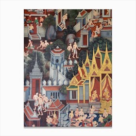 Art Temple Thailand Canvas Print