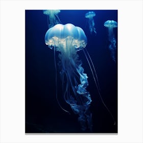 Turritopsis Dohrnii Importal Jellyfish Ocean Realistic 3 Canvas Print