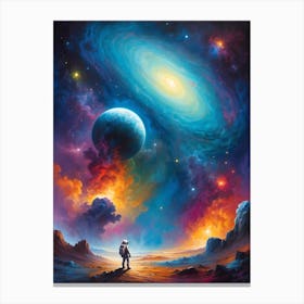 Galaxy And Space Canvas Print