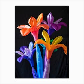 Bright Inflatable Flowers Iris 2 Canvas Print