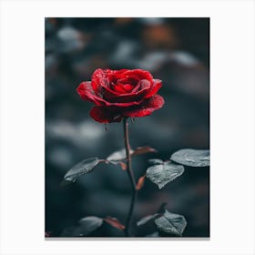 Rose In The Dark 9 Canvas Print