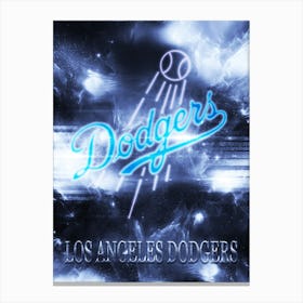 Los Angeles Dodgers Poster Canvas Print