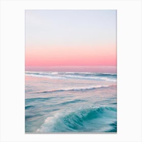 Coral Beach, Australia Pink Photography 1 Canvas Print