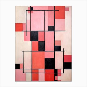Pink Geometric Harmony Canvas Print