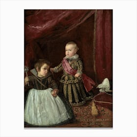 Diego Velázquez Don Baltasar Carlos With A Dwarf Canvas Print