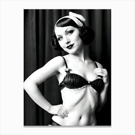 1920's Burlesque Dancer ~Reimagined 67 Canvas Print