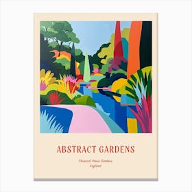 Colourful Gardens Chiswick House Gardens United Kingdom 3 Red Poster Canvas Print