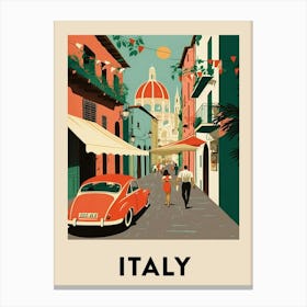 Italy 5 Vintage Travel Poster Canvas Print