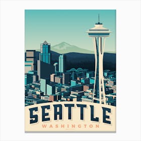 Seattle Space Needle Canvas Print