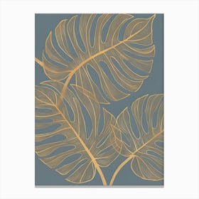 Monstera Leaves 3 Canvas Print