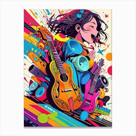 Music Girl Canvas Print