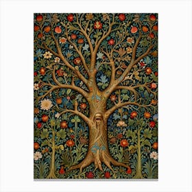 William Morris Tree Of Life 1 Canvas Print