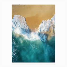 Aerial View Of A Beach 37 Canvas Print