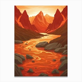 Lava Landscape Canvas Print