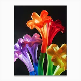 Bright Inflatable Flowers Statice Canvas Print
