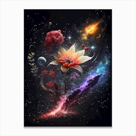 Universe flowers 1 Canvas Print