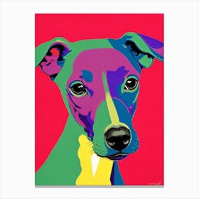 Italian Greyhound Andy Warhol Style dog Canvas Print