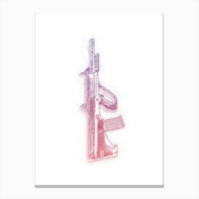 Aug Gun Patten Canvas Print