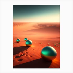 Spheres In The Desert Canvas Print